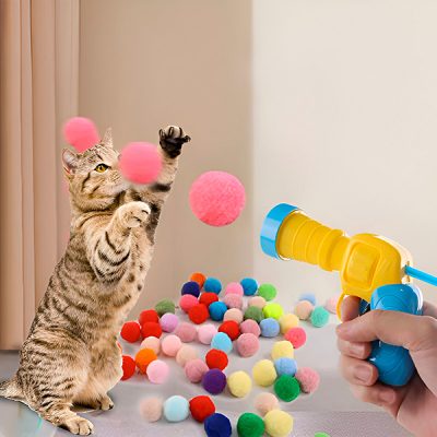 Игра за Котки с Плюшени Топки + Пистолет| CATAPULTI