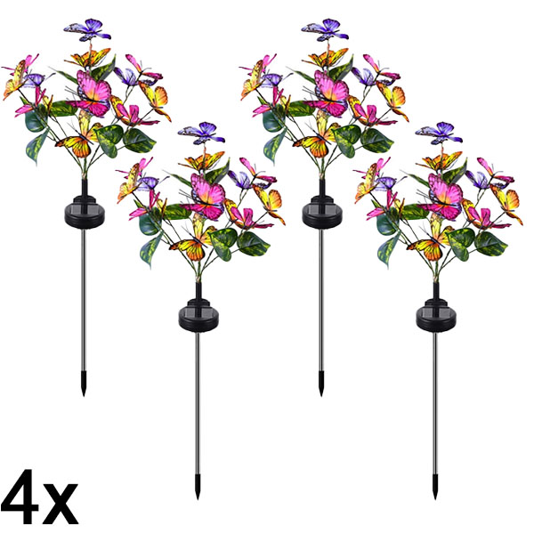 4x Соларна Лампа с Пеперуди | FLUTIX